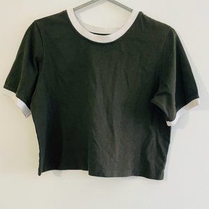 oak and fort cropped t shirt